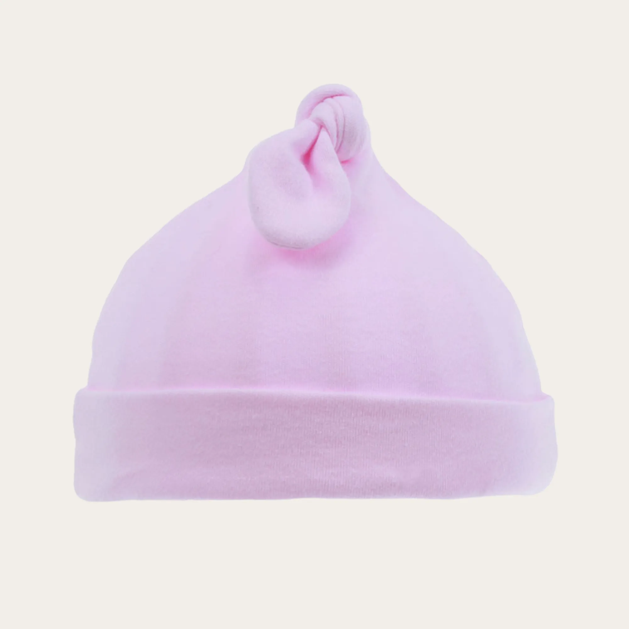 100% Cotton Pink Knotty Baby Hat