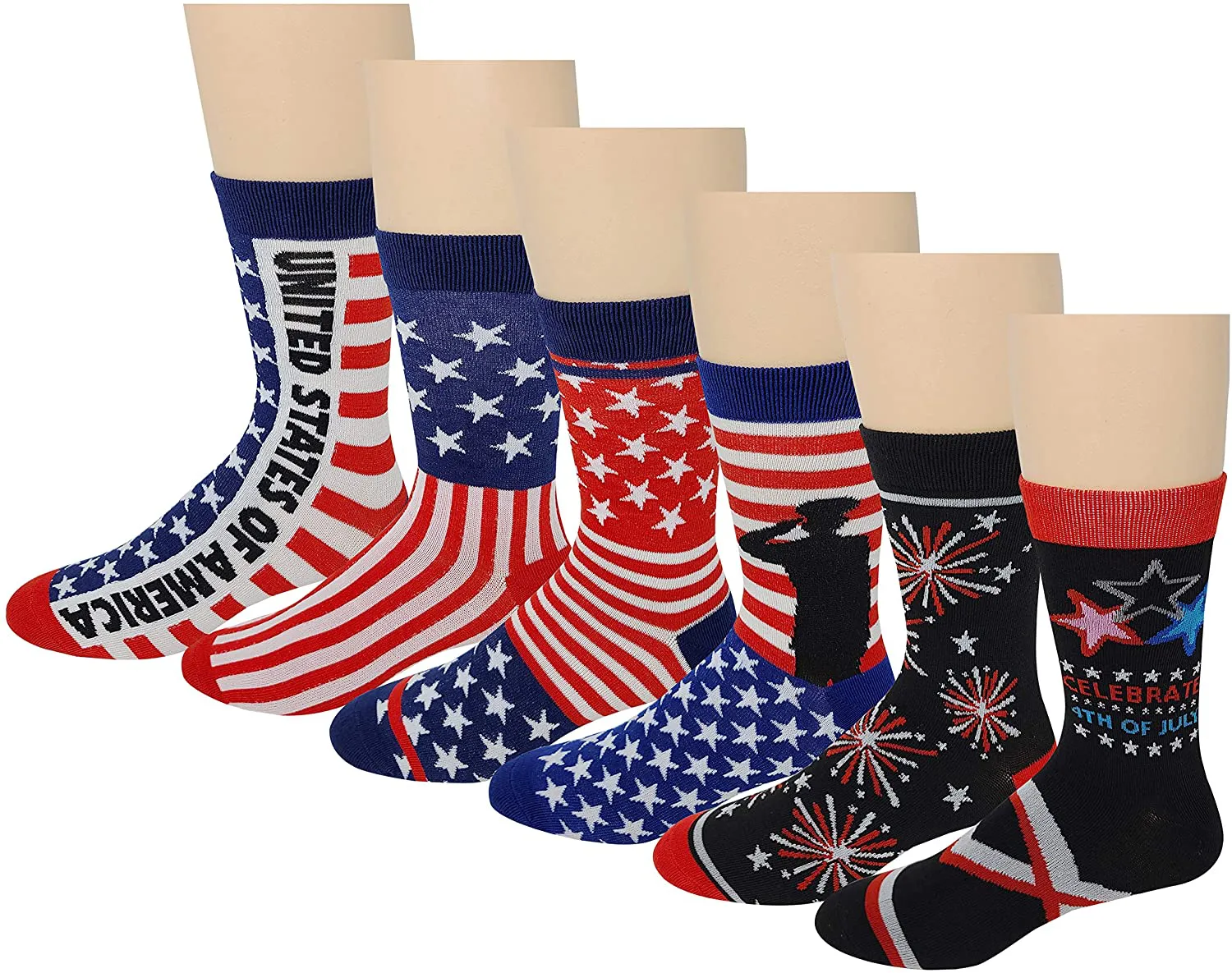 12 Pair Men's Colorful Design Dress Socks