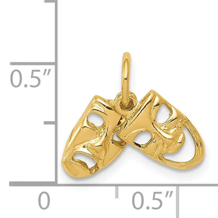 14k Yellow Gold Ballerina Shoe Charm Pendant