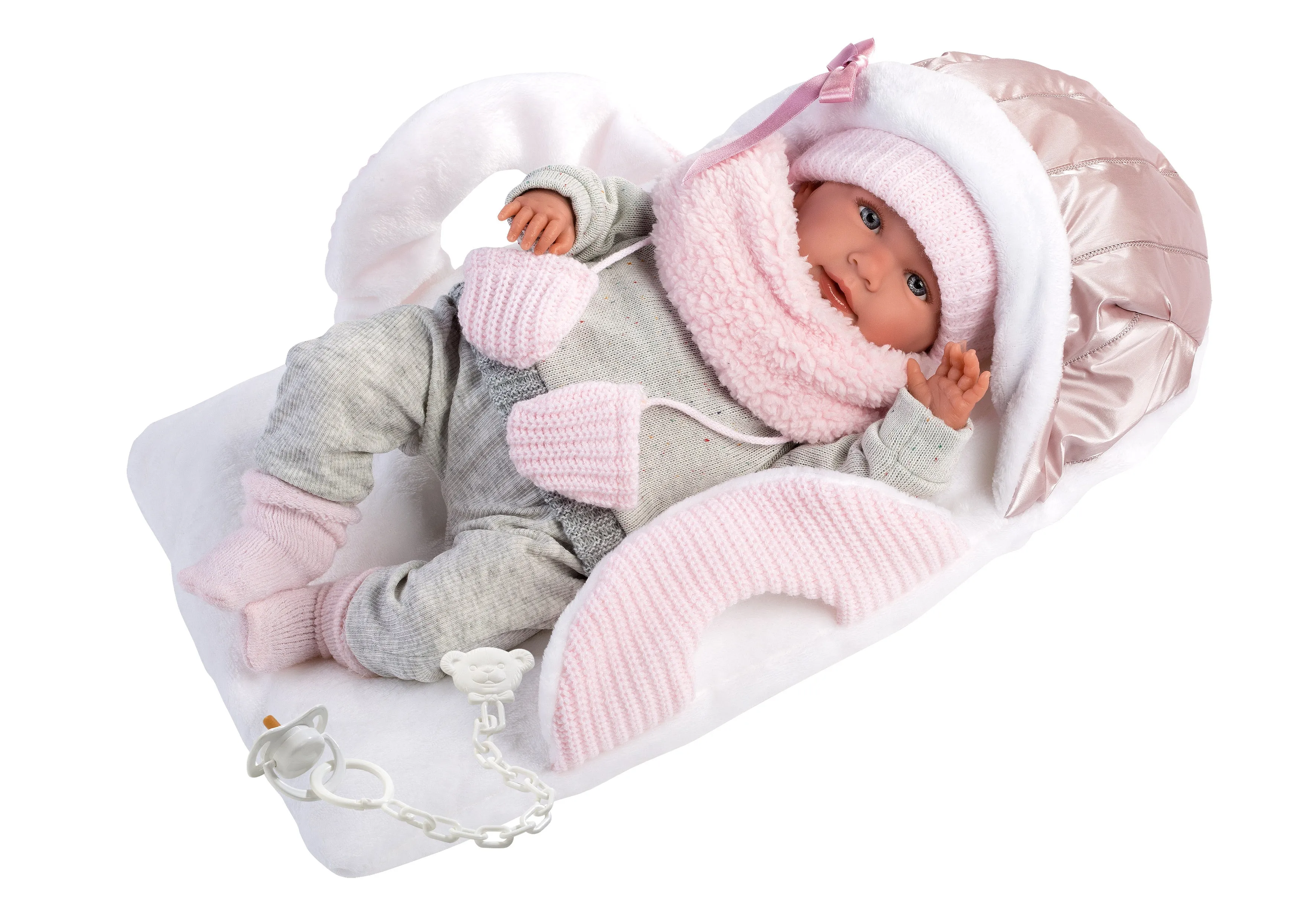 16.5" Articulated New Born Priscilla With Blanket