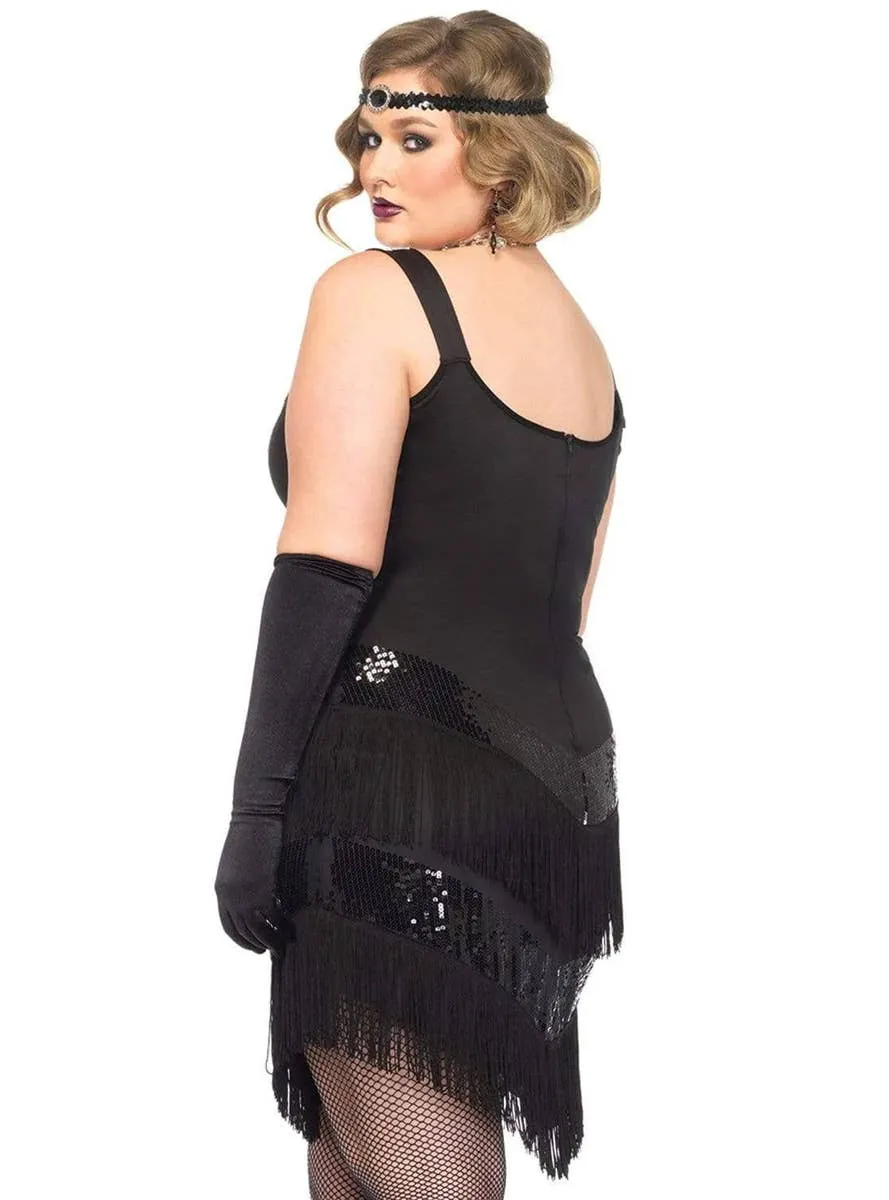 1920s Glamour Plus Size Womens Gatsby Dress Costume