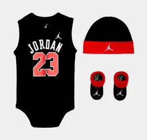 23 Jersey 3 Piece Set Infant Set (Black)