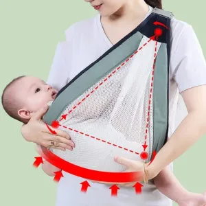 3D Quick Dry Thick Shoulder Straps Baby Sling Wrap