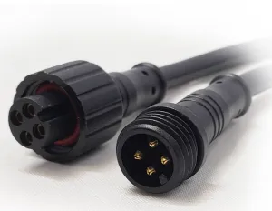 4 Pin Waterproof Connector Pigtail Kit for RGB