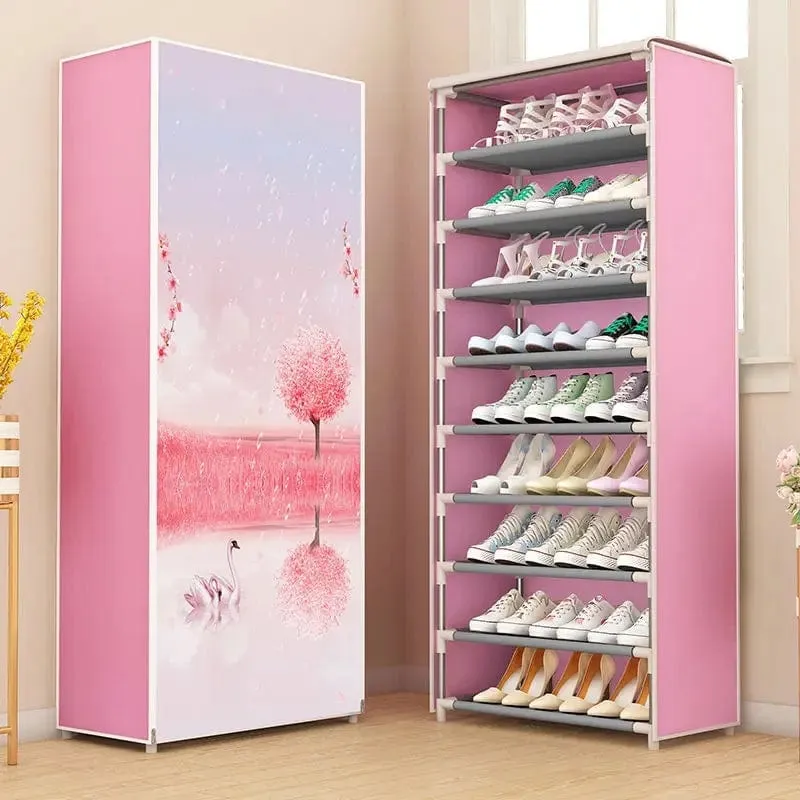 8 Layer Printed Shoe Rack