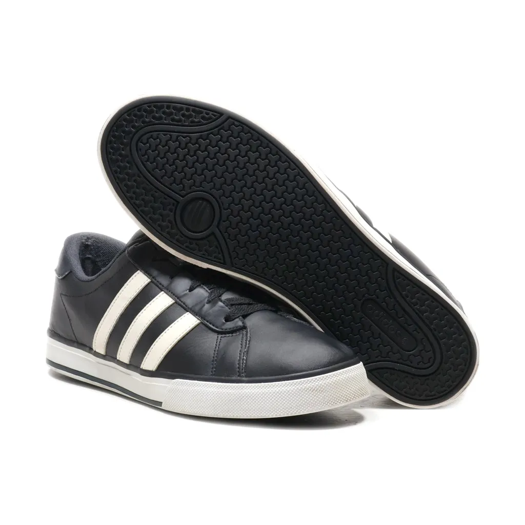 Adidas Low-Top Sneakers Leather Black Colour For Men