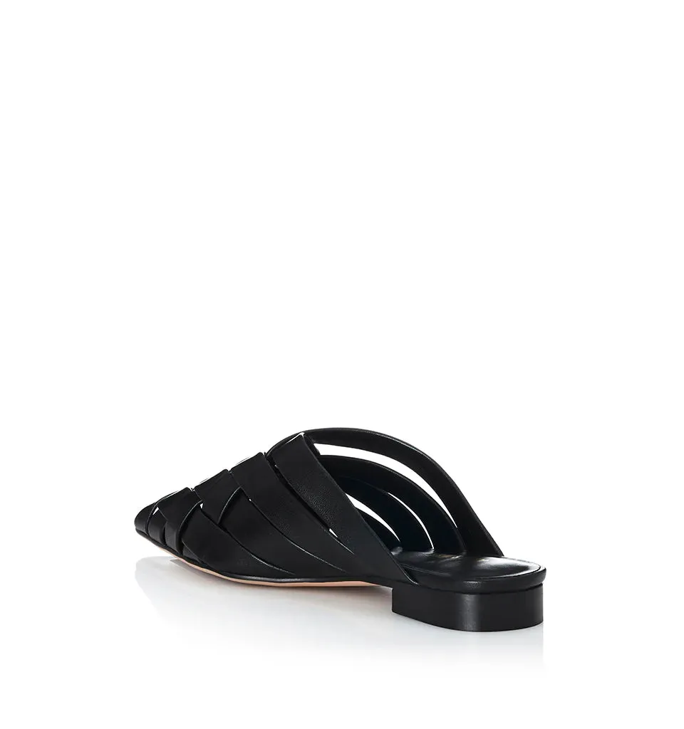 ALIAS MAE Womens Ciara Leather Mules - Black