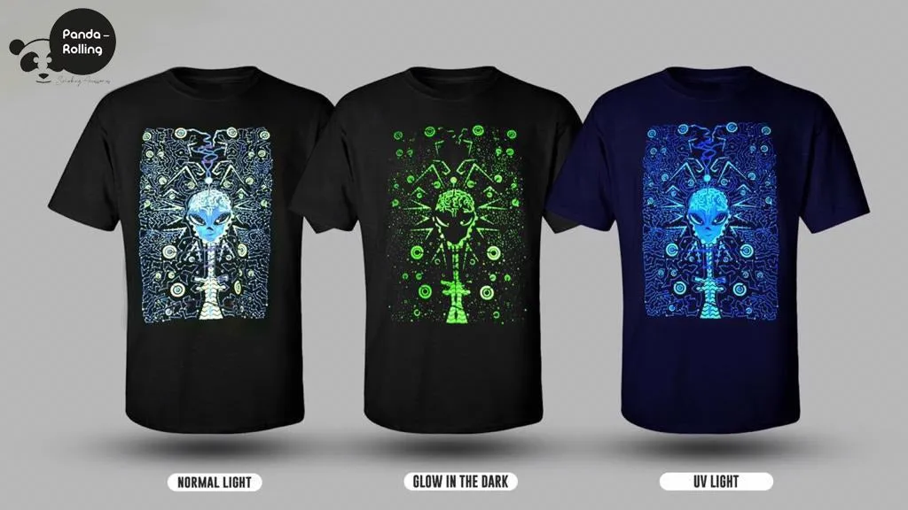 Alien Brain Glow in the Dark Unisex T-shirt