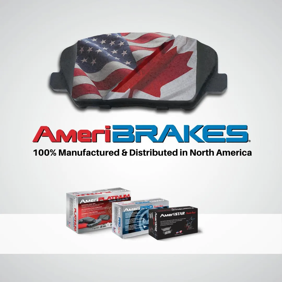 AmeriBRAKES GEO Coated Disc Brake Rotors & Pads Kit For Santa Fe Sport 2013-16