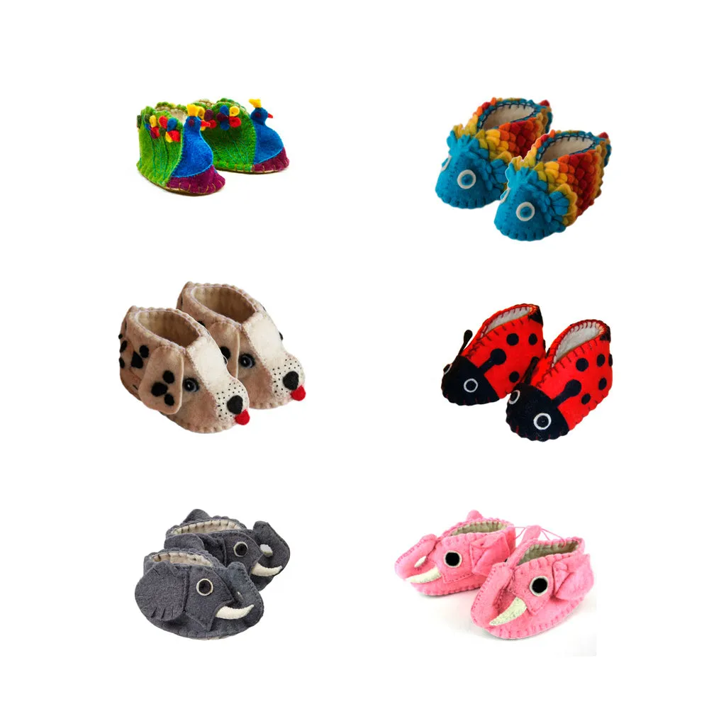 Animal Themed Baby Booties