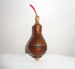 Antique Wood British Butler Bell Push