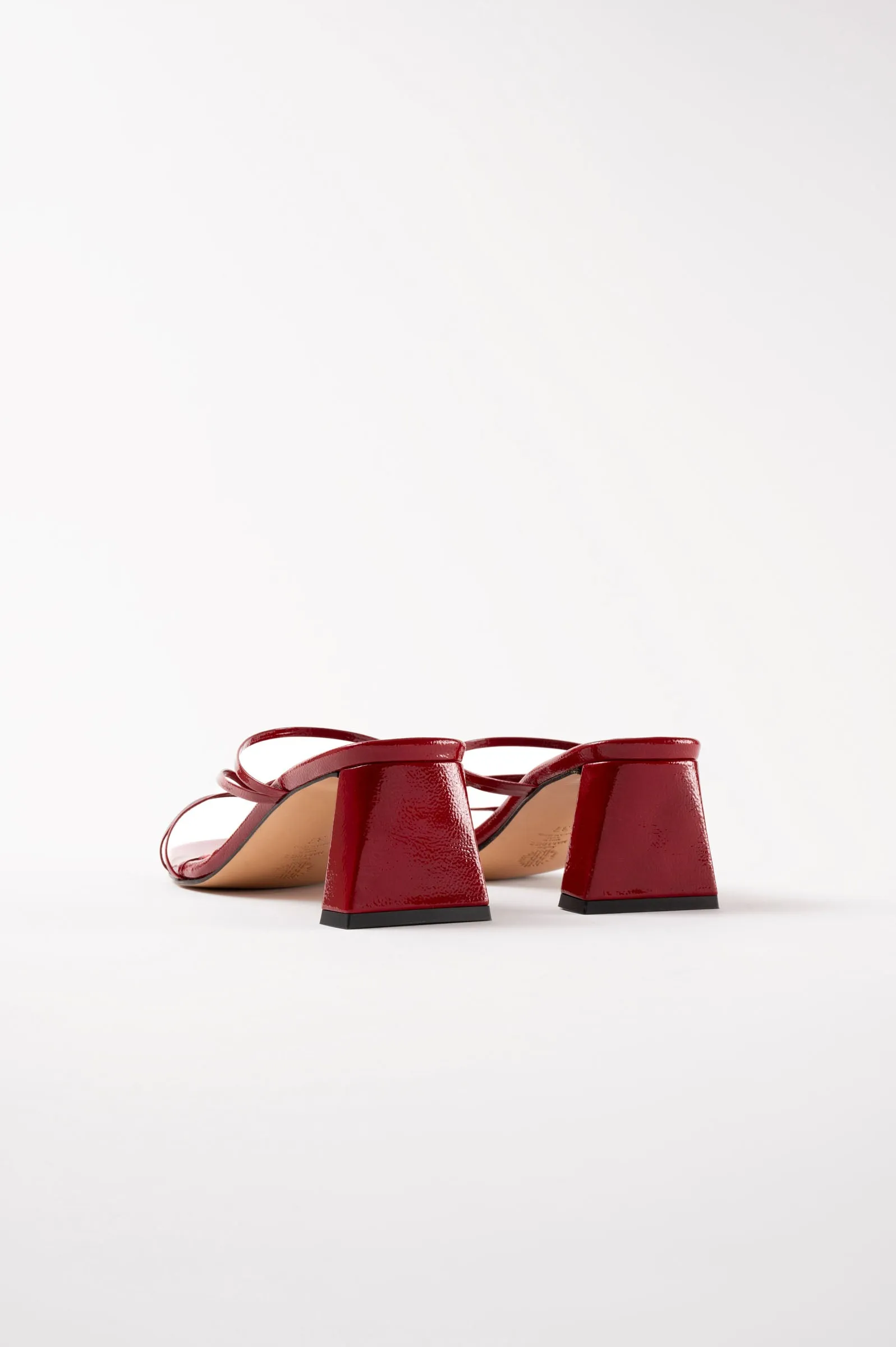 ARANDINA - Red Patent Leather Strappy Sandals