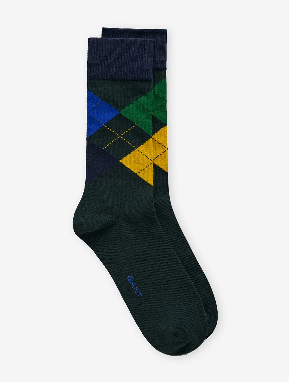 Argyle Socks Tartan Green