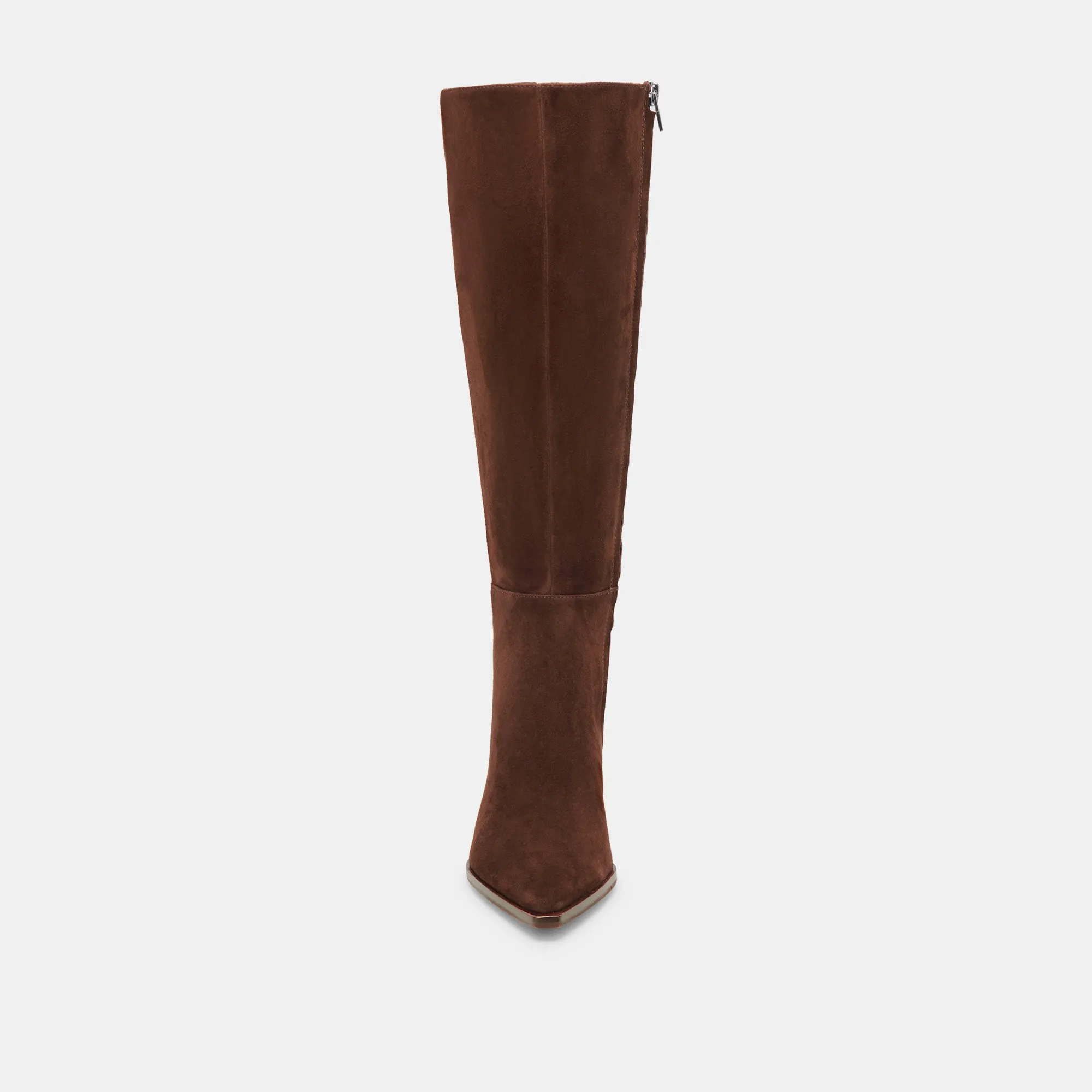 AUGGIE WIDE CALF BOOTS DK BROWN SUEDE