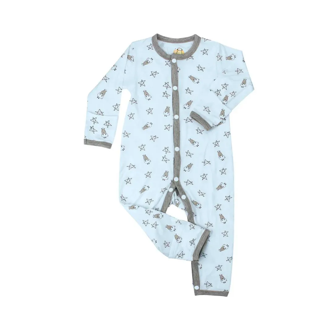 Baa Baa Sheepz Romper Blue Small Star & Sheepz - 24M