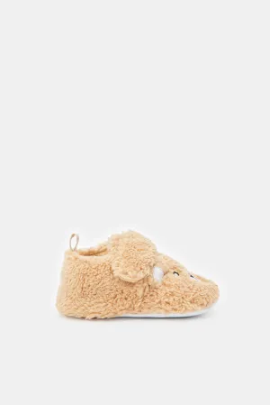 Babies Brown Pram Booties