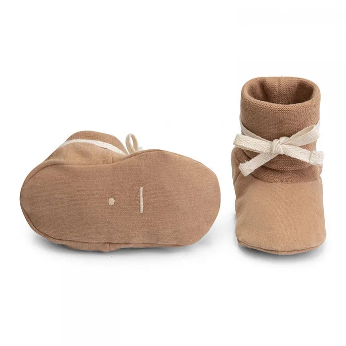 Baby Booties ''Biscuit'' GOTS Organic Cotton