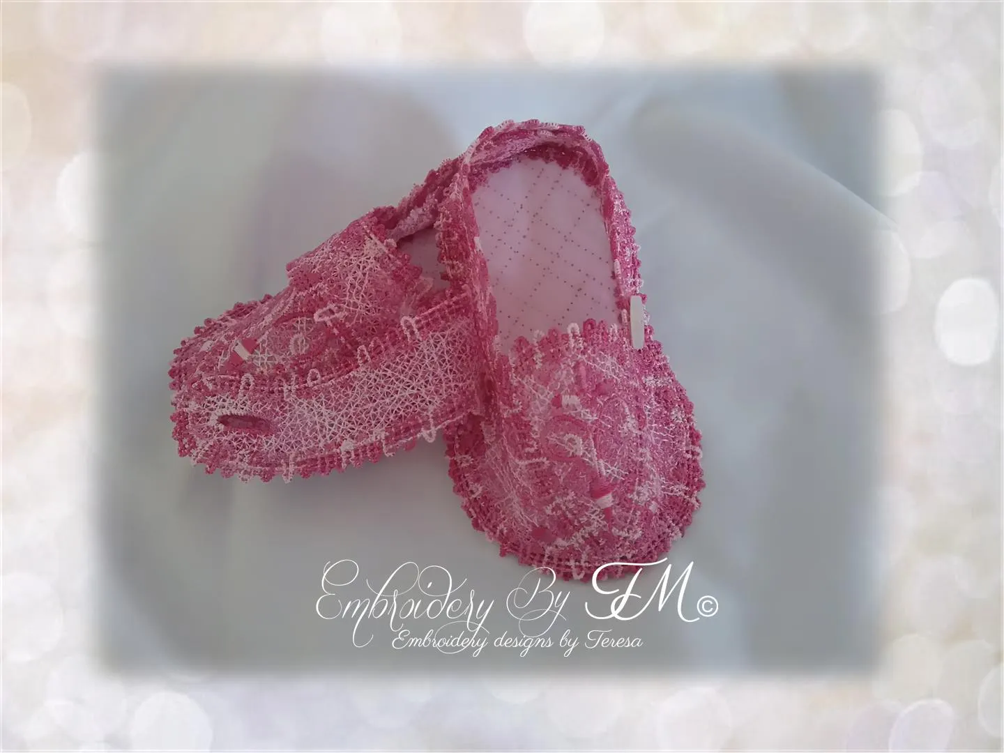 Baby booties multicolor No.11/ 5x7 hoop