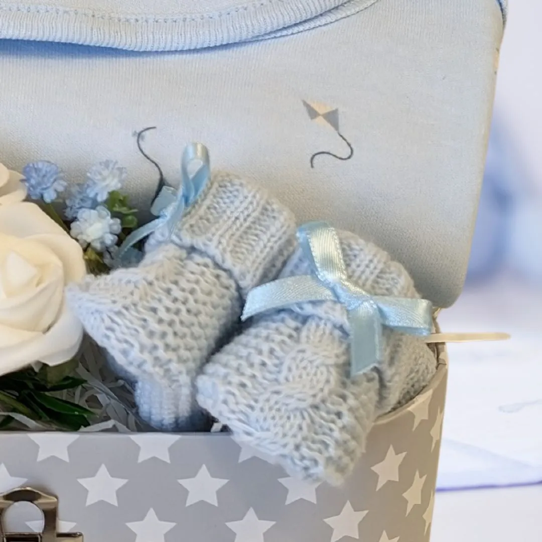 Baby Boy Clothing Gifts Hamper Up Up & Away Balloons