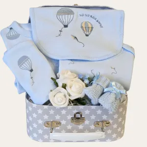 Baby Boy Clothing Gifts Hamper Up Up & Away Balloons