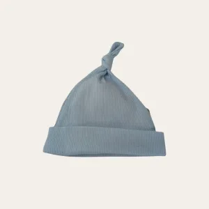 Baby Boy Dusty Blue Eco-Friendly Knot Hat