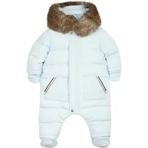 Baby Boys Pale Blue Snowsuit