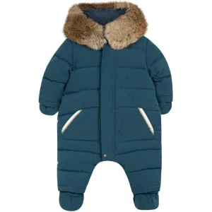 Baby Boys Teal Blue Snowsuit