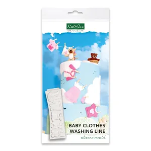 Baby Clothes Washing Line Silicone Mould