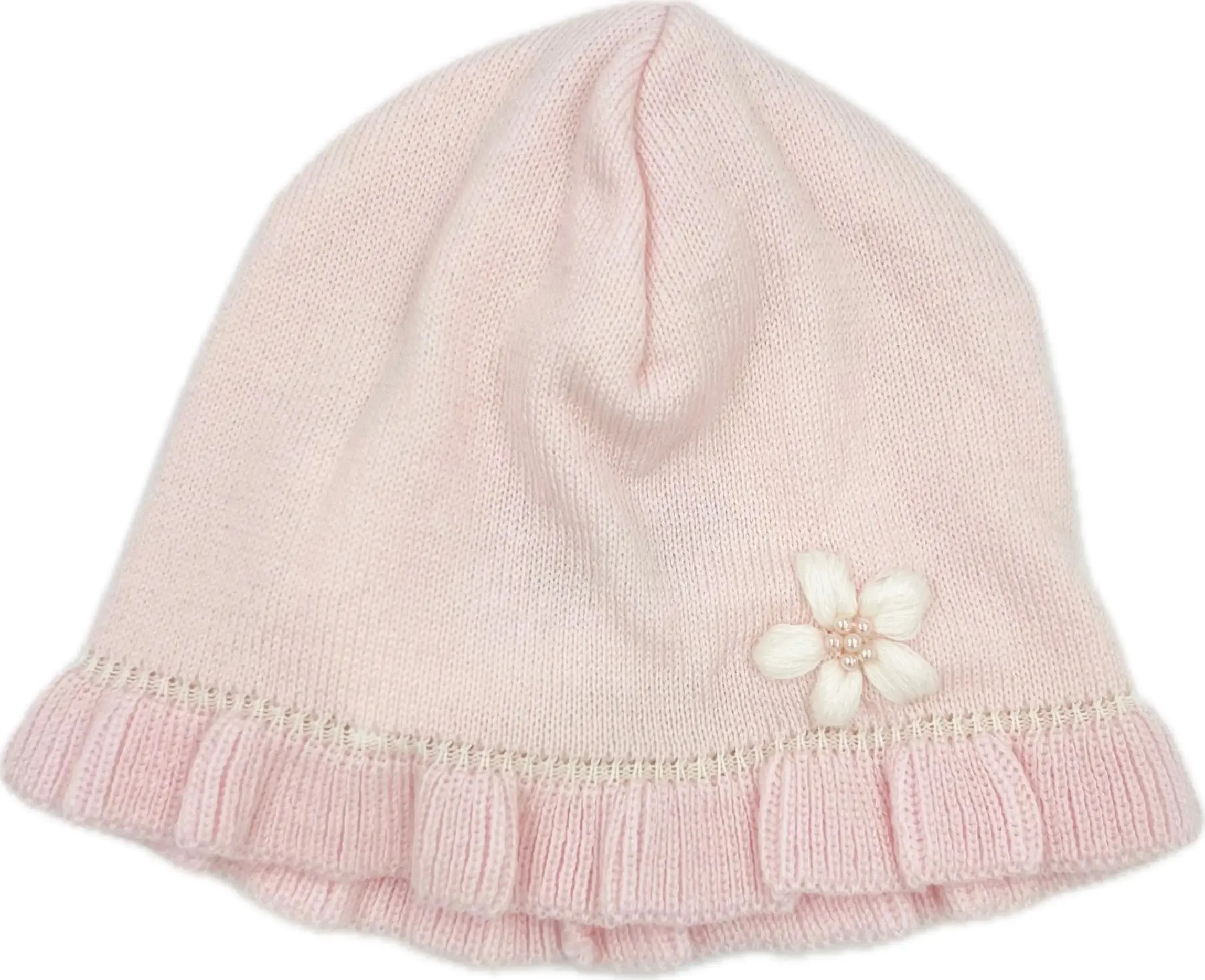 Baby Girls Knitted Layette Gift Set - Pink Flowers