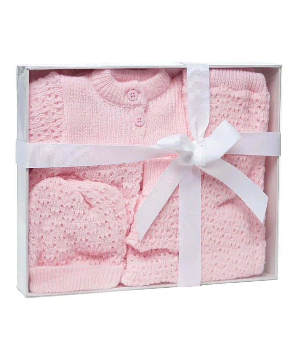 Baby Mode 4-piece Knit Baby Gift Set