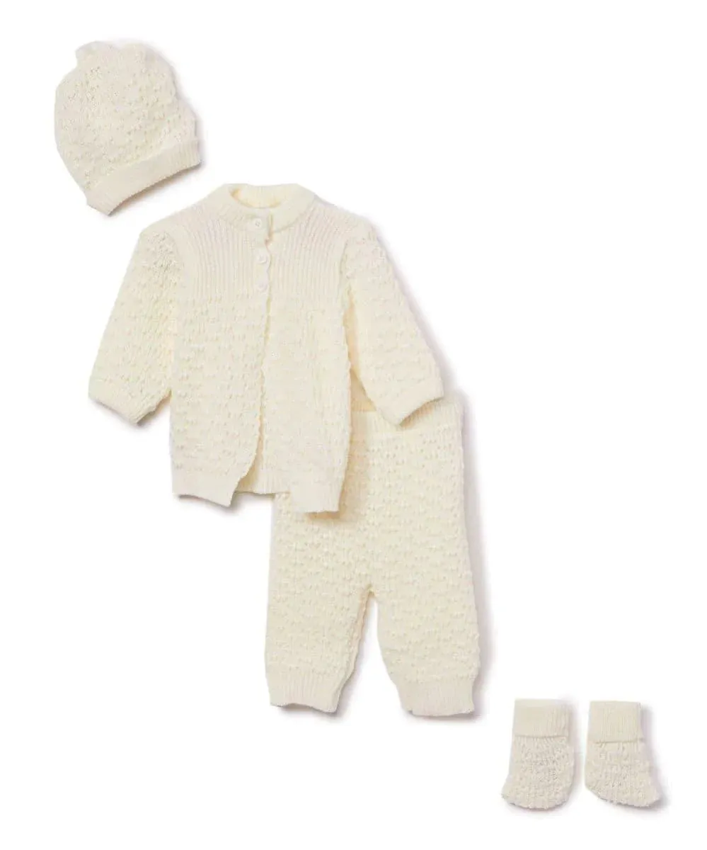 Baby Mode 4-piece Knit Baby Gift Set