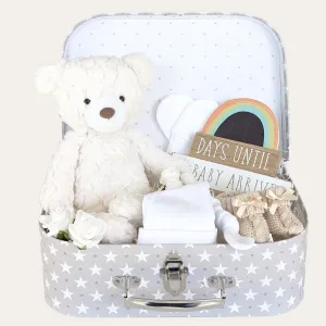 Baby Shower Gifts Hamper Days Until Baby Arrives Neutral Theme