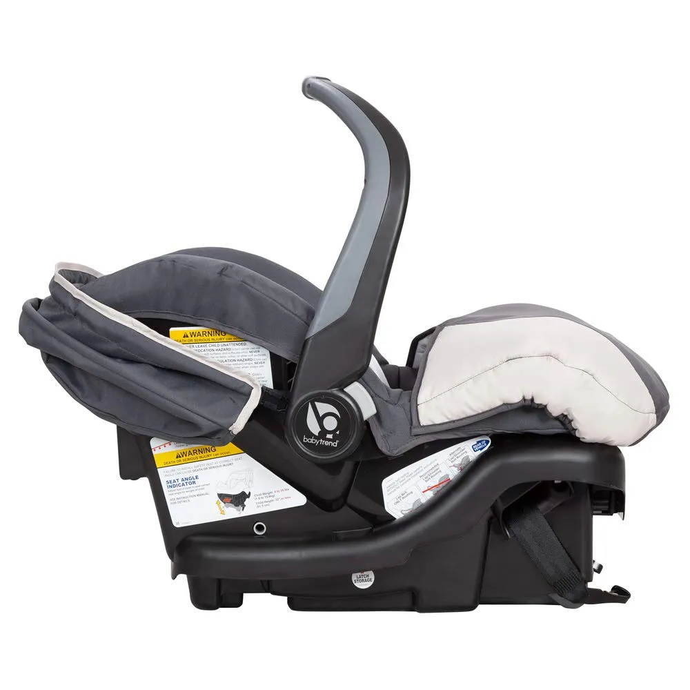 Baby Trend Ally Newborn Baby Infant Car Seat Travel System W/Cover, Gray Magnolia