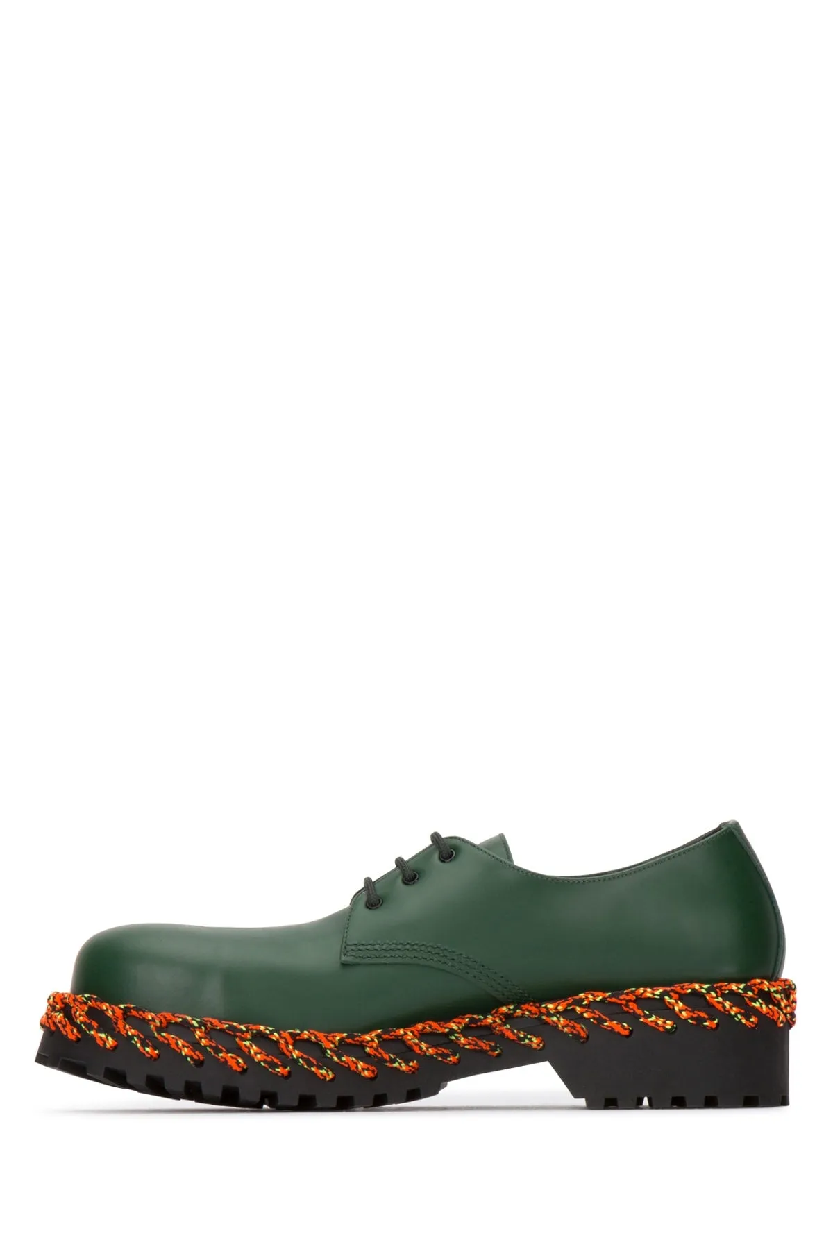 Balenciaga Woven Sole Detail Lace-Up Shoes