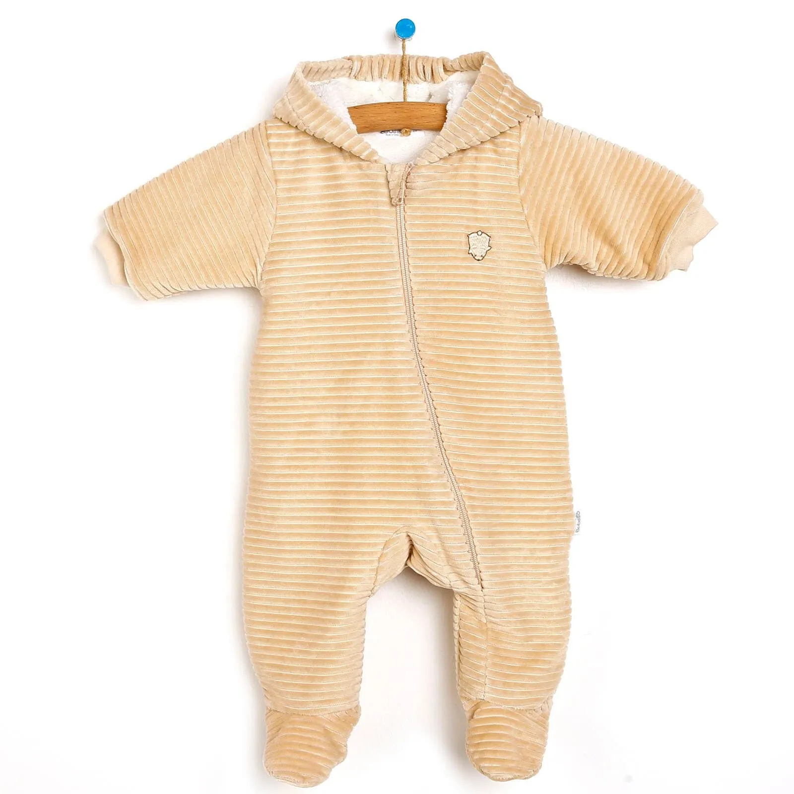 Bebetto Footed Jumpsuit - Beige