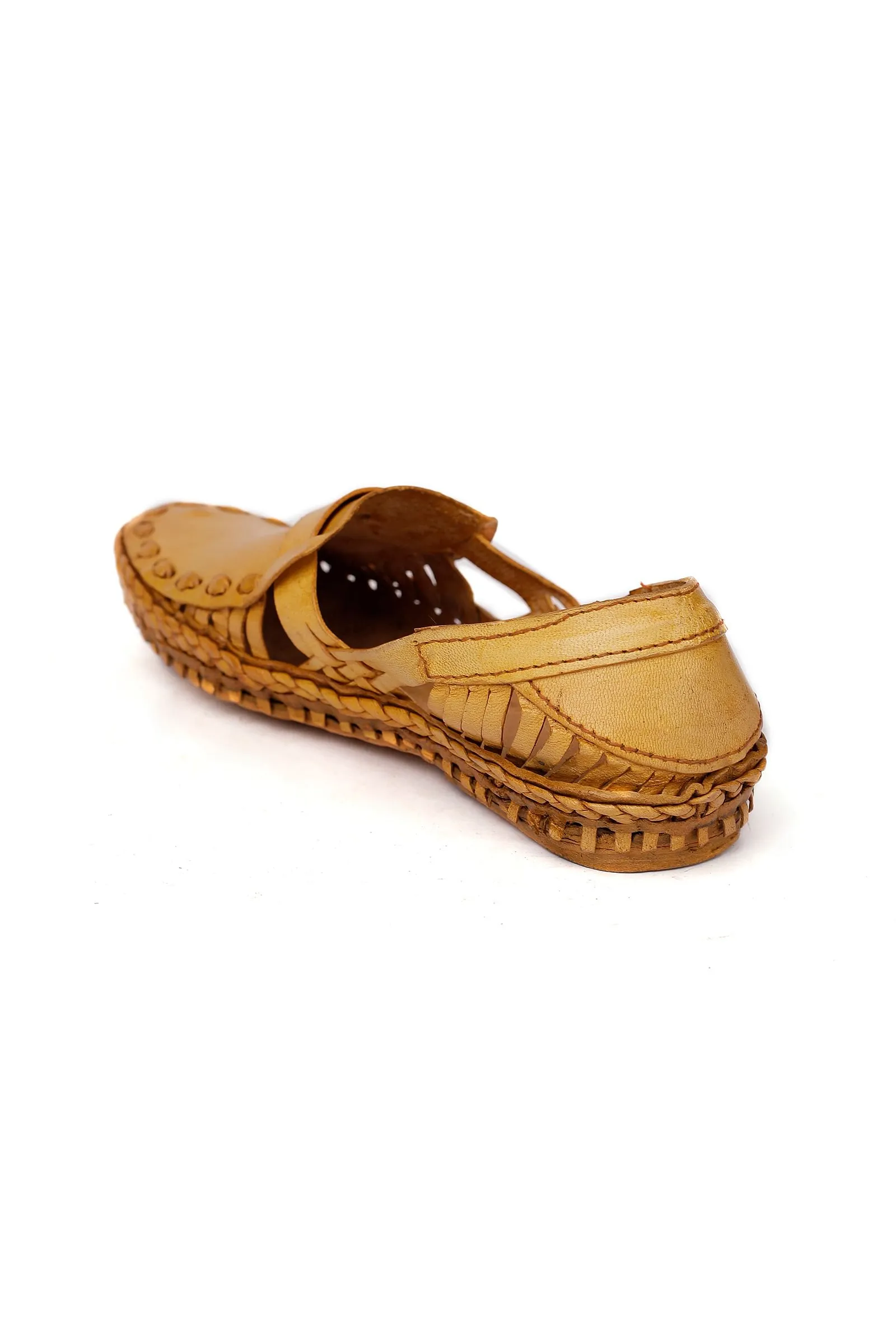 Beige Tan Pure Leather Loafers