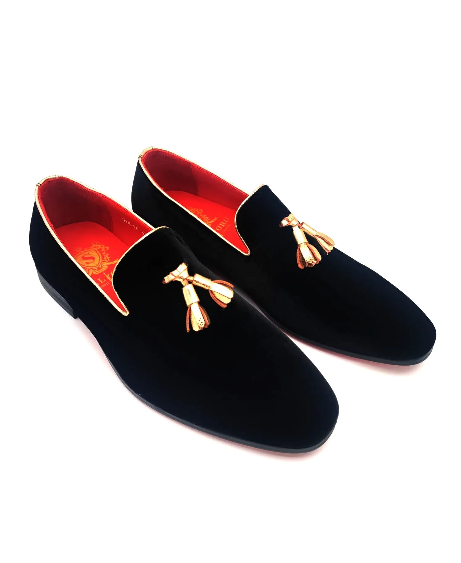 Belgian Loafers - Gold Tassel Loafers