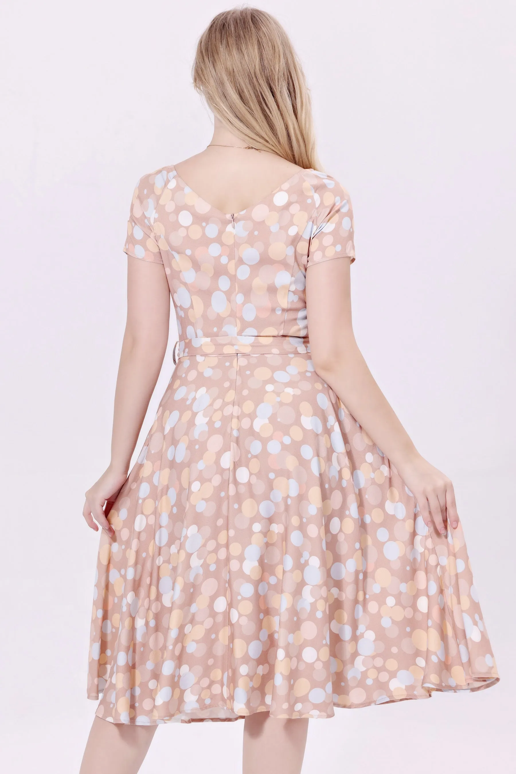 Bella Champagne Bubbles Dress by Miss Lulo