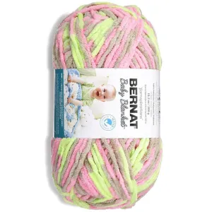 Bernat Baby Blanket Big Ball Yarn Little Girl Dove