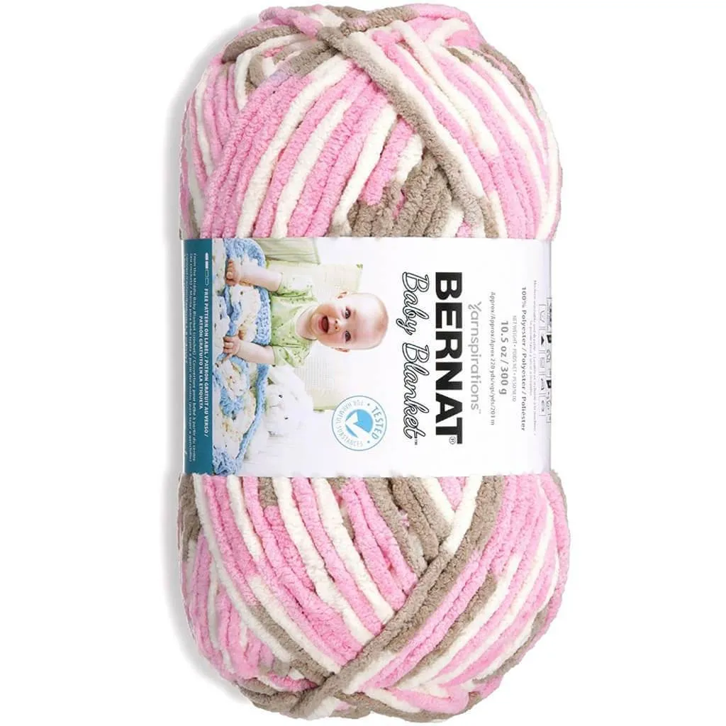 Bernat Baby Blanket Big Ball Yarn Little Roses