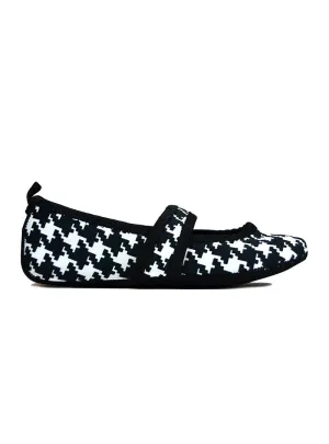 Betsy Lou Black/White Houndstooth