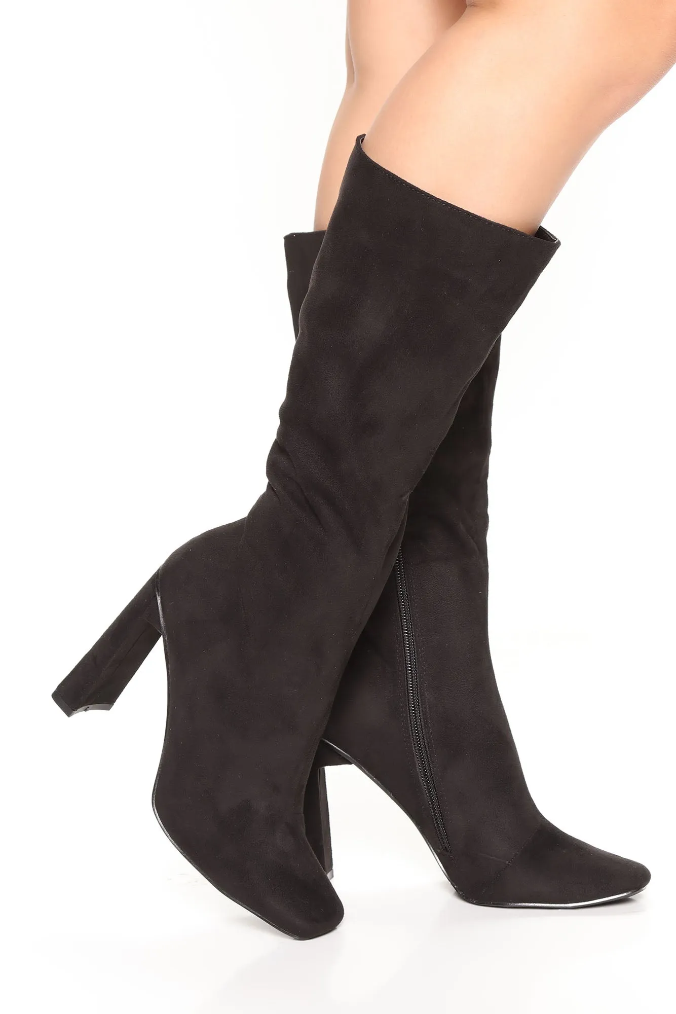 Beverly Babe Heeled Boots - Black