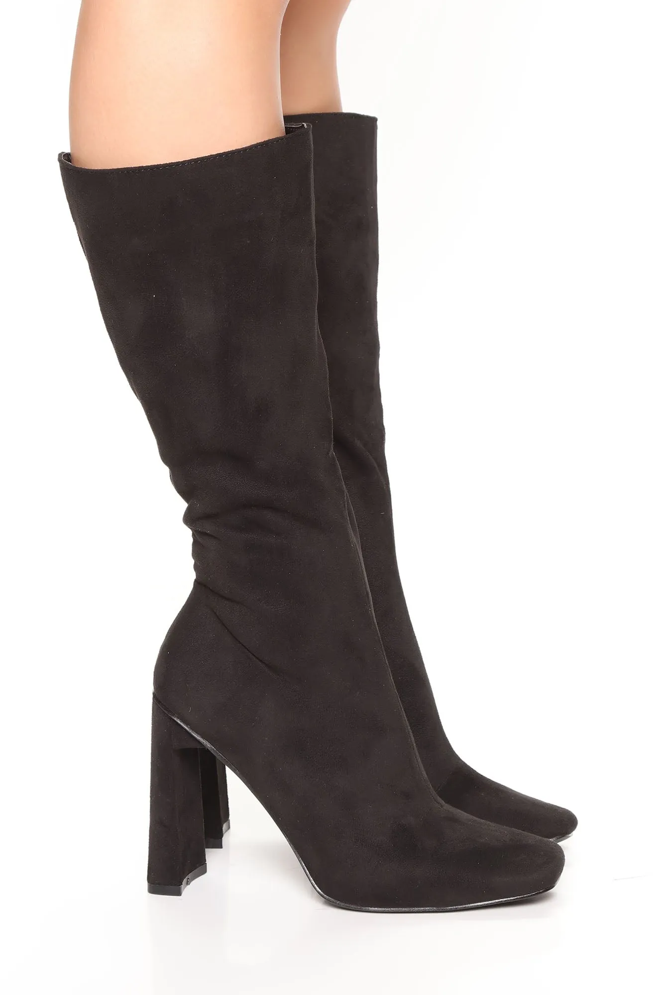 Beverly Babe Heeled Boots - Black