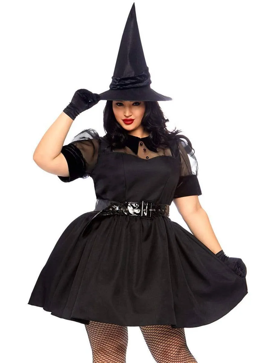 Bewitching Black Magic Witch Plus Size Womens Costume