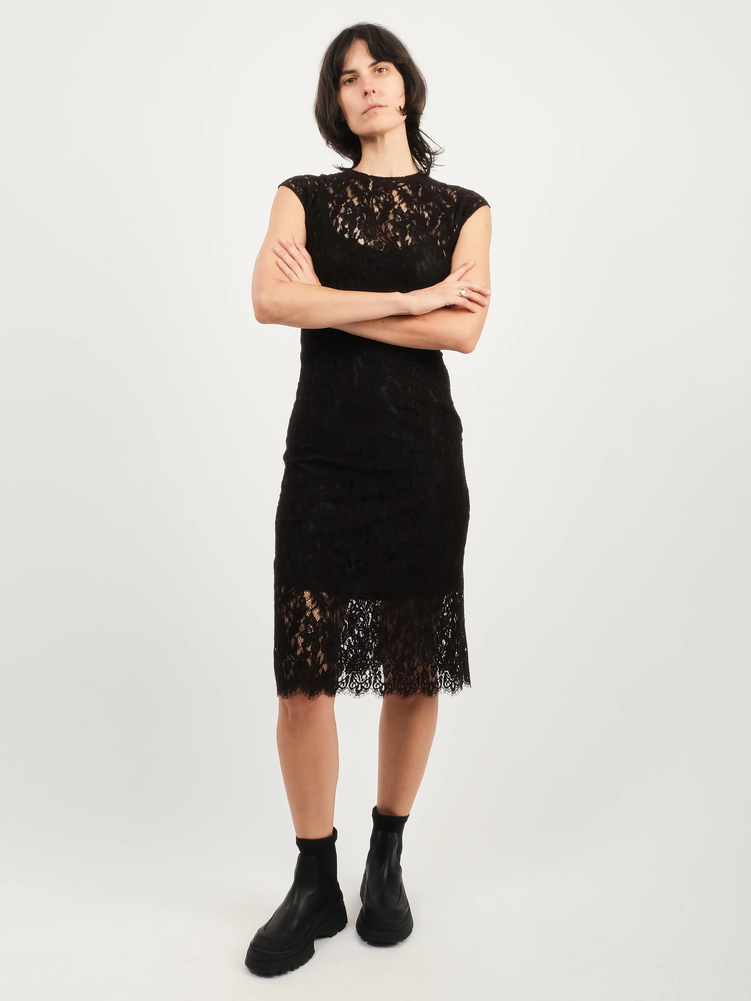 Black Lace Erika Dress