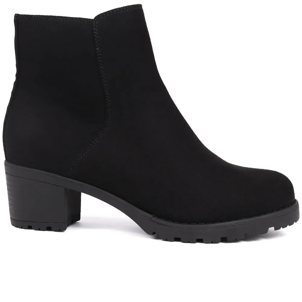 Block Heeled Ankle Boots  - WOIL40035 / 326 165