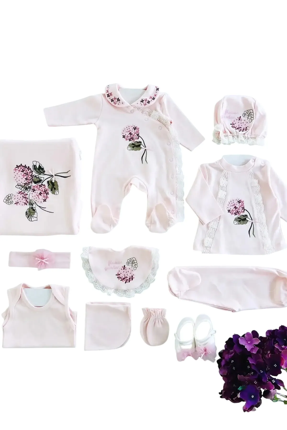 Bloom Floral Newborn Coming Home Set (11 Pcs)