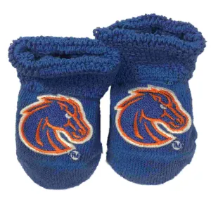 Boise State Broncos Two Feet Ahead Infant Baby Newborn Royal Blue Socks Booties