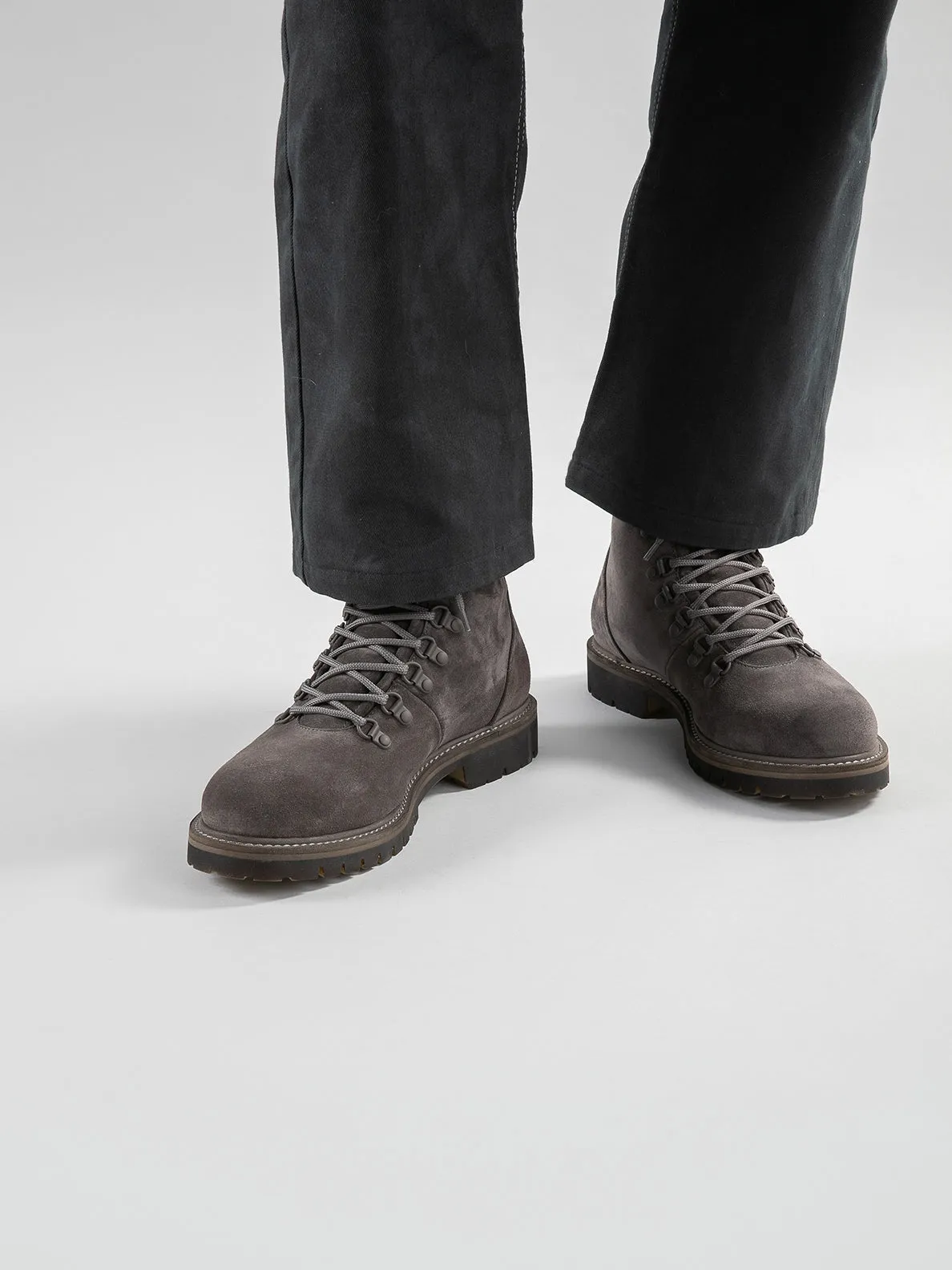 BOSS 003 - Brown Suede Lace Up Boots