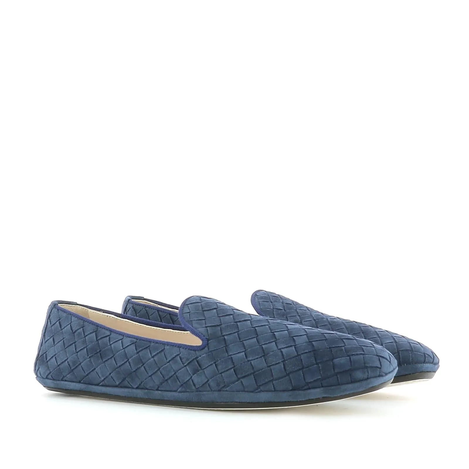 Bottega Veneta Woven Suede Loafers